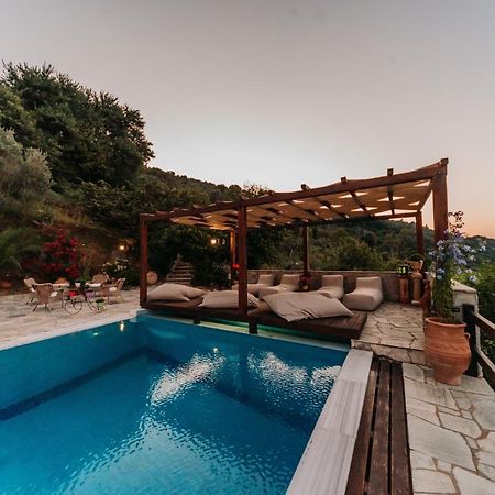 Elysian Luxury Villa Pelion Tsagarada Exterior foto