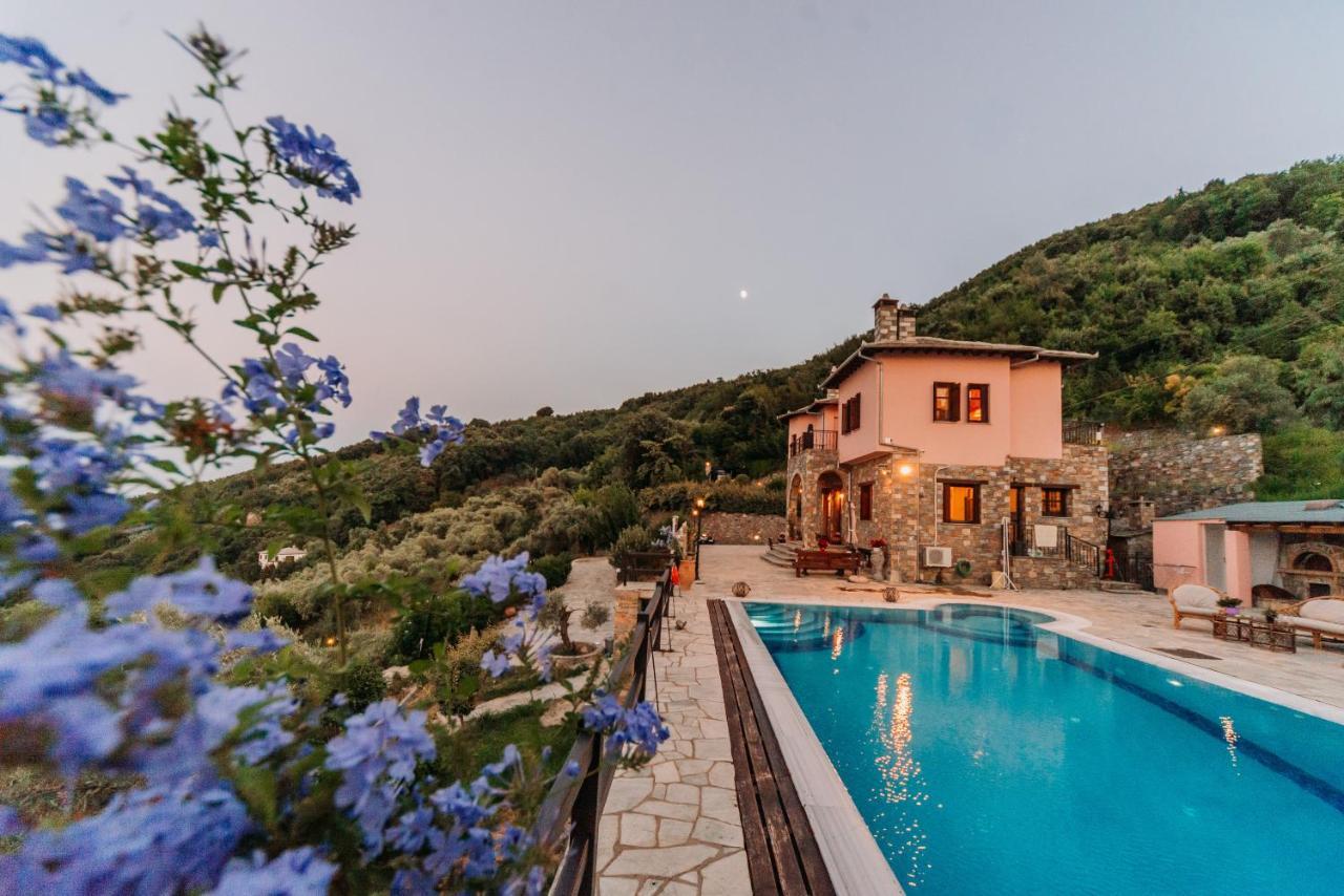 Elysian Luxury Villa Pelion Tsagarada Exterior foto