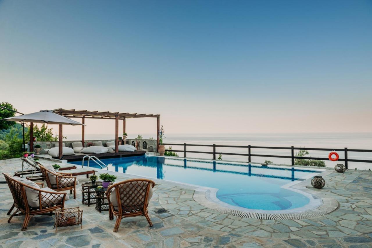 Elysian Luxury Villa Pelion Tsagarada Exterior foto