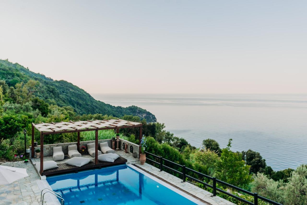 Elysian Luxury Villa Pelion Tsagarada Exterior foto