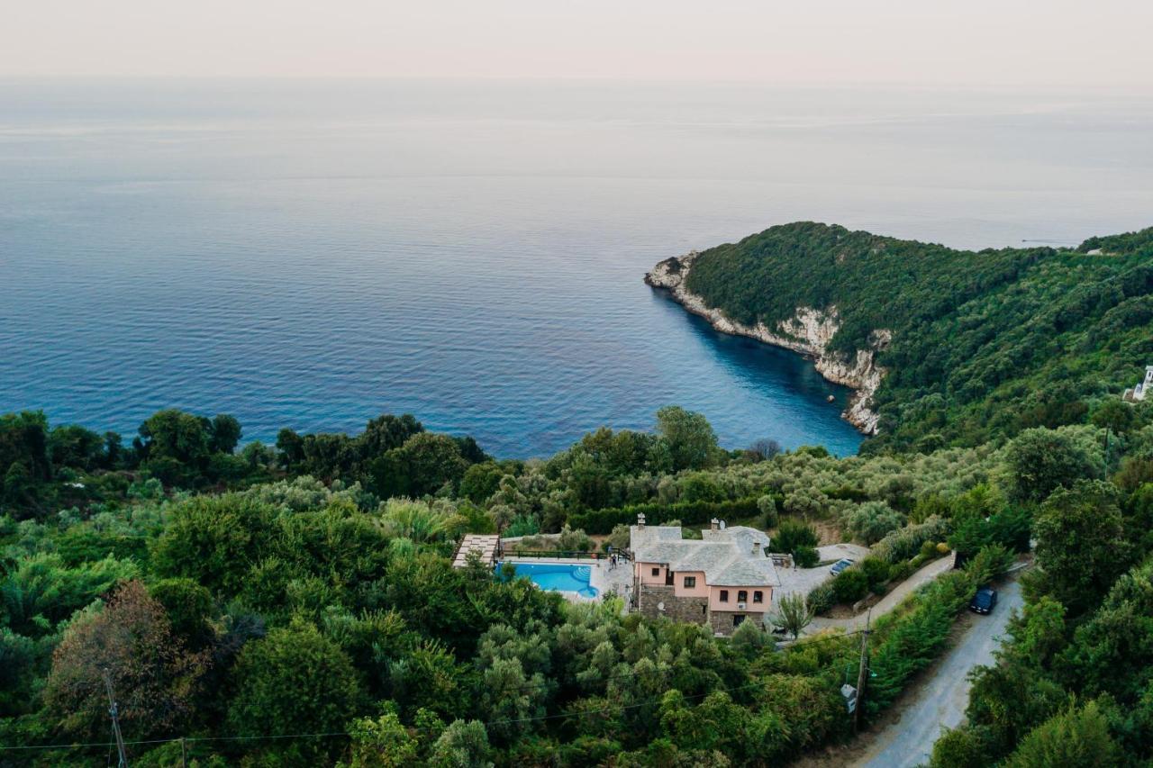 Elysian Luxury Villa Pelion Tsagarada Exterior foto
