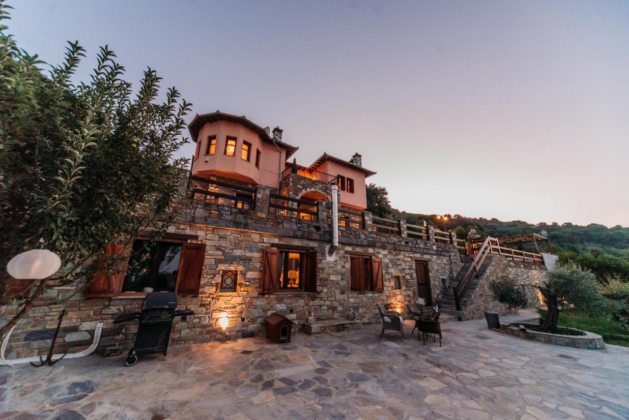 Elysian Luxury Villa Pelion Tsagarada Exterior foto