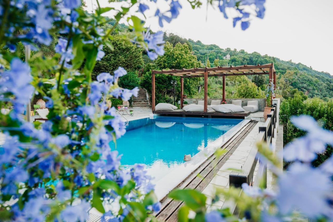 Elysian Luxury Villa Pelion Tsagarada Exterior foto