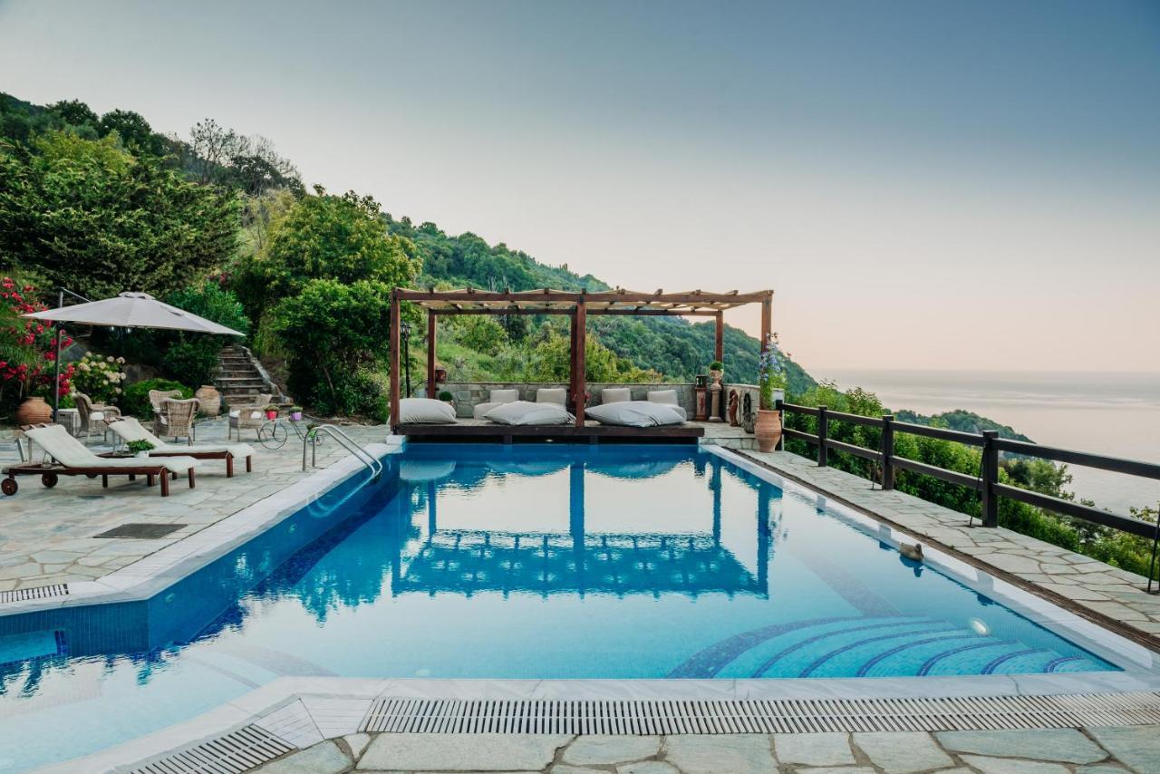 Elysian Luxury Villa Pelion Tsagarada Exterior foto