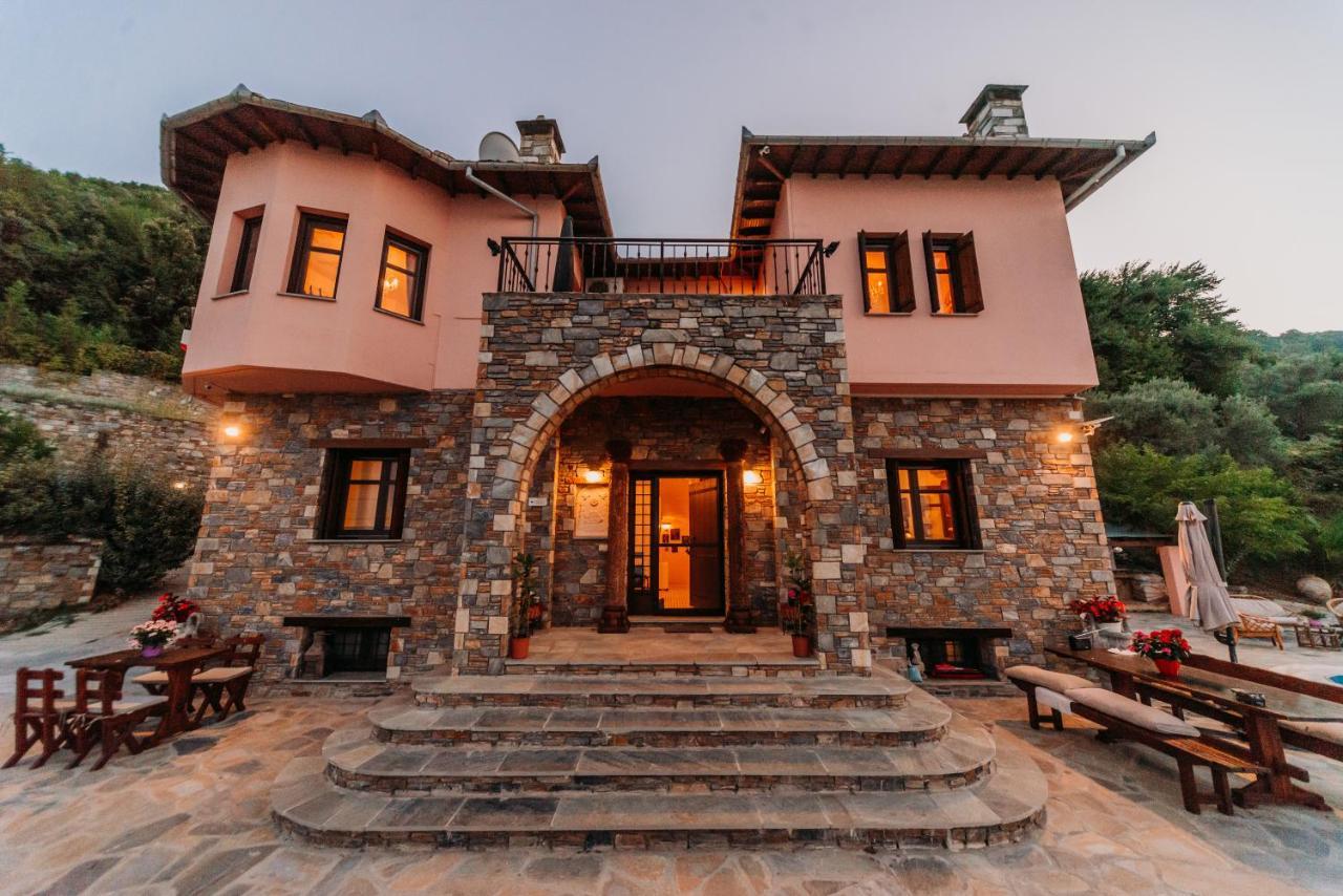 Elysian Luxury Villa Pelion Tsagarada Exterior foto