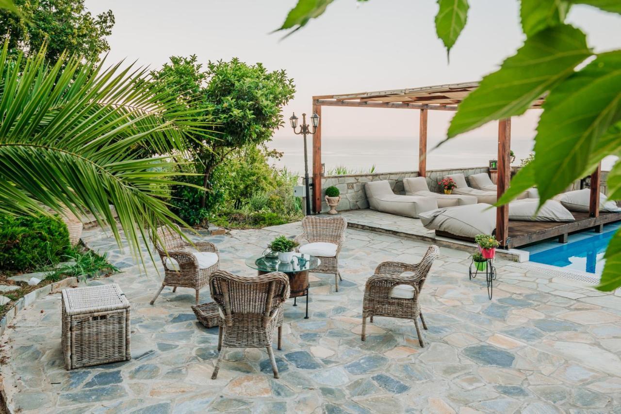 Elysian Luxury Villa Pelion Tsagarada Exterior foto