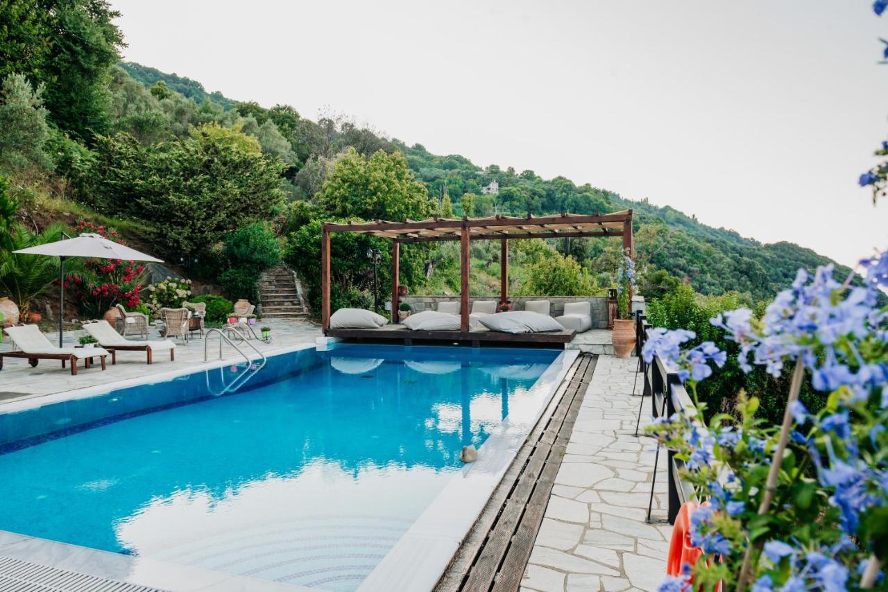 Elysian Luxury Villa Pelion Tsagarada Exterior foto